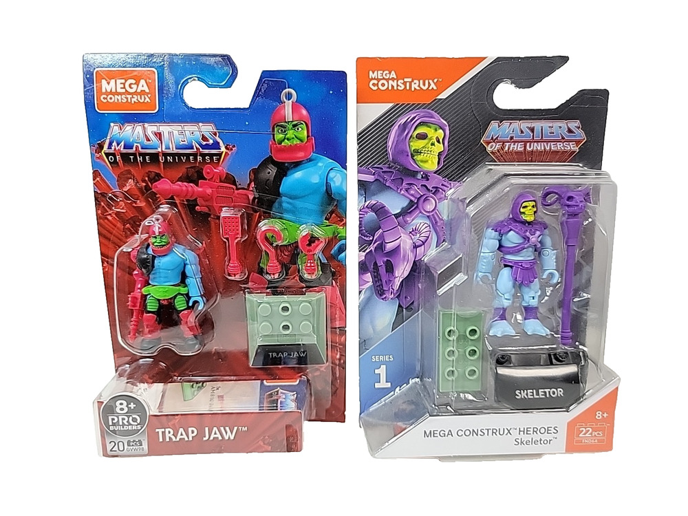 Mega Construx Masters Of The Universe Mini Figure Trap Jaw & Skeletor NIP MOTU
